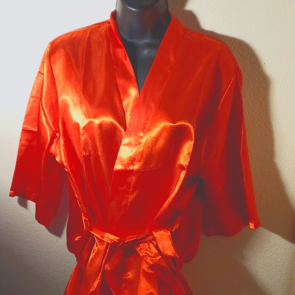Satin Silk Kimono Robe